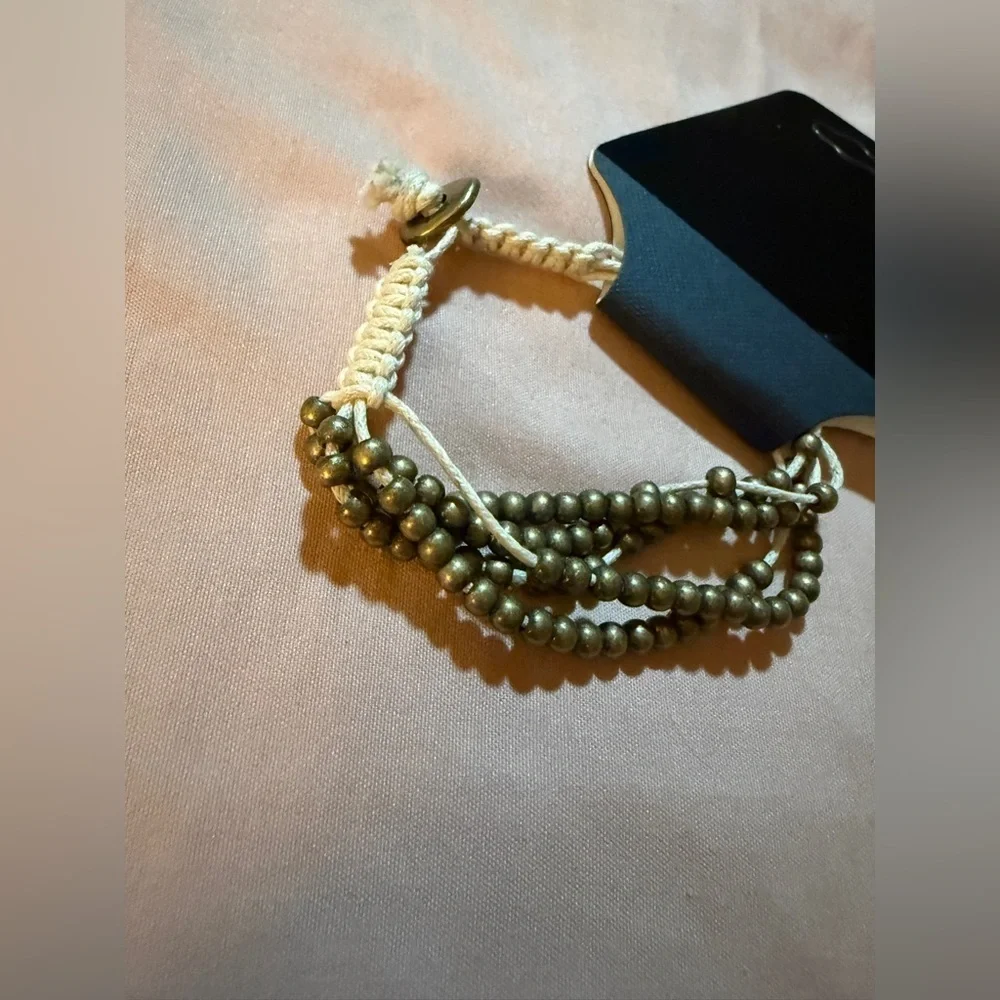 Bronze Beaded Bracelet NWT